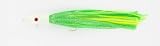 6oz Dual Pull Jig with Vinyl Skirts Glow Head Green over Yellow - Jamfab Jigs DPJ06-GRN/YEL, Fishing Lures & Lure Kits