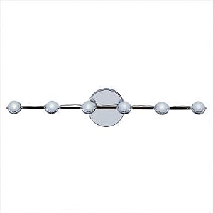 ET2 Jasper E20906-10 Small Glass 6 Light (4H x 23W) Vanity Lighting in Polished Chrome by ET2 Lighting