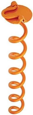Liberty Outdoor ANCFR16-ORG-A Folding Ring Spiral Ground Anchor, Orange, 16-Inch by Liberty Outdoor