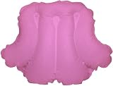 Spa Sister Luxury Inflatable Terrry Bath Pillow Pomegranate Pink