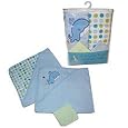 SpaSilk Hooded Towel with 2 Washcloths Set - Boy - 2-Pack