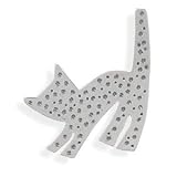Oxidized Cat Lapel Pin