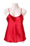 Satin Charmeuse Lipstick Red Womens Silk Camisole - Extra Small/Petite (0,2)