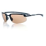 Upshot Sport Sunglasses with Shiny Black Frame and EagleVision 2 Dark Lens from Bolle by Bolle