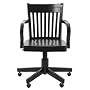 Madison Swivel Office Chair - Antique Black