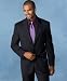 Lauren By Ralph Lauren Two-Button Navy Stripe Wool/Cashmere Suit