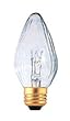 Bulbrite 421140 - 40F15CL - 40 Watt F15 Flame Shaped Light Bulb, Clear