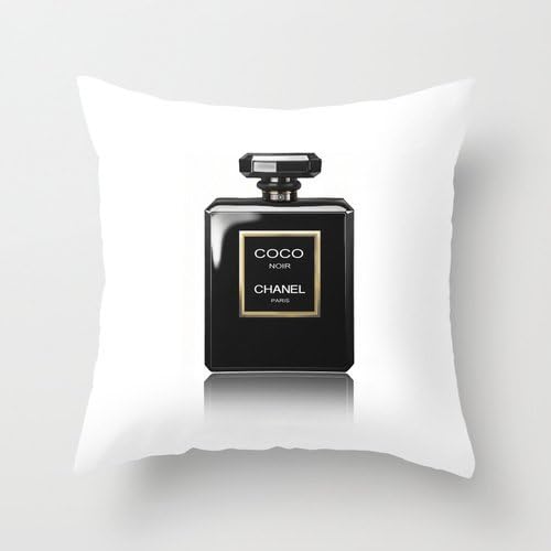 HATO Case,CHANEL Noir Sofa Pillow Case, Fashion Sofa Pillow Cover 18"x 18"