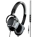Klipsch Image ONE Premium On-Ear Earphones with Mic and 3-Button Apple Control - Black/Gloss