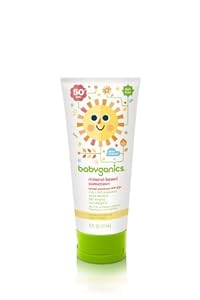 BabyGanics Baby Sunscreen For Face and Body 50 SPF, 6-Ounce (Pack of 2), Packaging May Vary