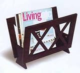 Magazine Rack In Cappuccino Finish