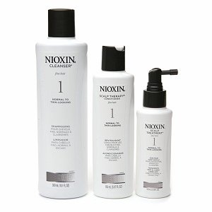 Nioxin System 1 Hair System Kit (Normal to Thin-Looking) With Cleanser 10.1 Oz & Scalp Therapy 5.07 Oz & Scalp Treatment 3.38 Oz