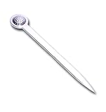 (Sent Same Day) Golf Design Metal Letter Opener in Shiny Chrome/Matte Silvery Finishing. Ideal Gift for Golfers, Best Man Gift, Gift for Dad, Passing Exam Gift, Congratulations Free Gift Card/Message Service. P&P Only £2.