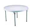 Lifetime 22960 4-Foot Round Table with 48-Inch Round Molded Top, White-Granite Finish
