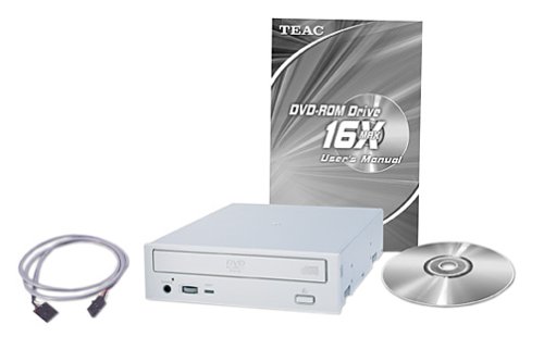 TEAC DV-516EKITB 16x Internal IDE Silver DVD-ROM Drive Kit with PS2