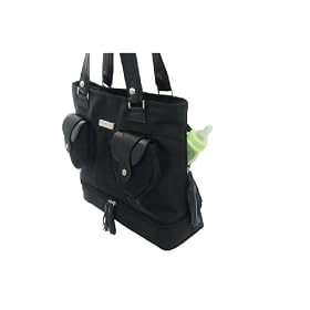 Roman Savell - Bravo Bag - Black Satin Nylon Diaper Bag