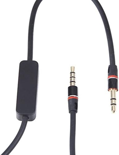 LVTING Replacement 4FT 3.5MM Stereo Audio Cable Cord With Mic For Skullcandy Hesh 2 Headphones