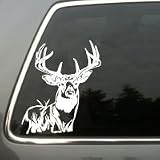 Deer hunting vinyl decal large