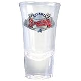 Atlanta Braves Flared Top Shooter Shot Glass - MLB Baseball Fan Shop Sports Team Merchandise