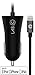 Car Charger LABC [Apple MFI Certified] 3.4A Lightning iPhone Car Charger with 4 ft Lightning Cable for iPhone 6s, 6 / 6 Plus / 6S Plus / 5s / 5, iPad Air 2 and more by LABC (BLACK / GREY)
