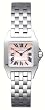 Cartier Women's Santos Demoiselle Pink Mother of Pearl Watch #W25075Z5