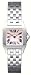 Cartier Women's Santos Demoiselle Pink Mother of Pearl Watch #W25075Z5