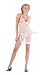 2 PC. Sheer babydoll with intricate floral embroidery, and matching G-string. image 1