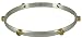 22k Gold Overlay Sterling Silver Peridot Bangle Bracelet by Michou