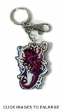 Ed Hardy Evil Mermaid Chrome Keychain