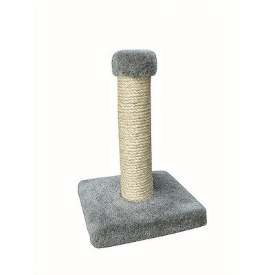 19″ Sisal Cat Scratching Post with Square Base Carpet Color: Brown