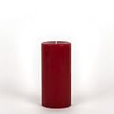 Hand Poured 3" x 6" Pillar Candle, Red Unscented