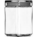 1.5 Quarts Stackable Square Jar (85588RAH) Category: Storage Glassware