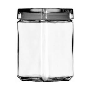 1.5 Quarts Stackable Square Jar (85588RAH) Category: Glass Storage Jars by Anchor Hocking