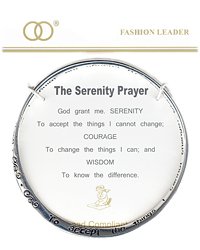 Serenity Prayer Religious Twist Bangle Bracelet
