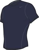 NIKE Pro Core Tight Crew Junior Sleeveless Top , S, OBSIDAN/COOL GREY