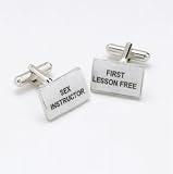 Onyx Designer Cufflinks - Sex Instructor / First Lesson Free - For the Confident Man