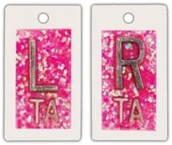 Techno Vet Veterinary Personal Touch X-Ray Markers, Pink Glitter, Left Only