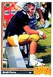 1991 Upper Deck Brett Favre Rookie Football Card #13 - Shipped In Protective Display Case!