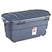 RUBBERMAID 45-Gallon Roughneck Wheeled Storage Box, Dark Indigo Metallic (RUB2463DIM)