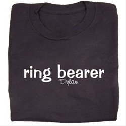 Click here to buy I'm the Ring Bearer Black Youth T-shirt.