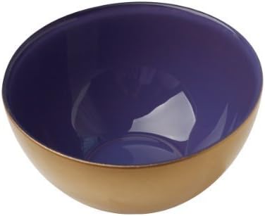 Momo Panache's Condi Pair Of Condi Bowls, Pair Of Gold With Purple Inner, 2-Inch x 3.5-Inch, Gift Boxed by MoMo Panache