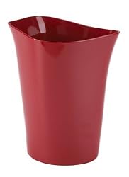 Umbra Orvino Melamine Waste Can, Red