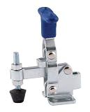 200 lbs. Cap., Solid Bar, Flanged Base, T-Handle, Verticle Handle Hold-Down Action Clamp, Economy Toggle Clamp (1 Each)