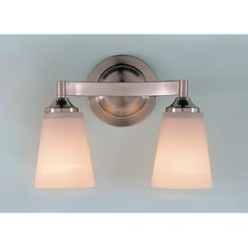 Murray Feiss VS9402-BS Two-Light Paris Moderne Collection Vanity Strip, Brushed Steel with... by Murray Feiss