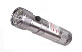 2-in-1 Super-Bright 8-LED Flashlight Laser Pointer - Titanium