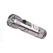Compact 2-in-1 Super-Bright 8-LED Flashlight with Laser Pointer - Titanium Silver Aluminum