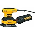 DEWALT D26441 Heavy-Duty 2.4 Amp 1/4 Sheet Palm Grip Sander with Cloth Dust Bag