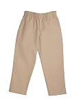 Boys School Uniforms Basic Khaki Pull-On Double Knee Pants 4-7