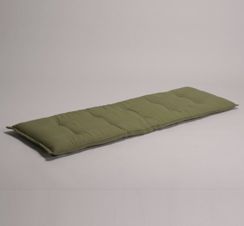 Bankauflage 150 X 49 X 6 cm Uni grün, Auflage für Gartenmöbel, Gartenbank