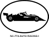 AUTO RACING I Oval Bumper Sticker
